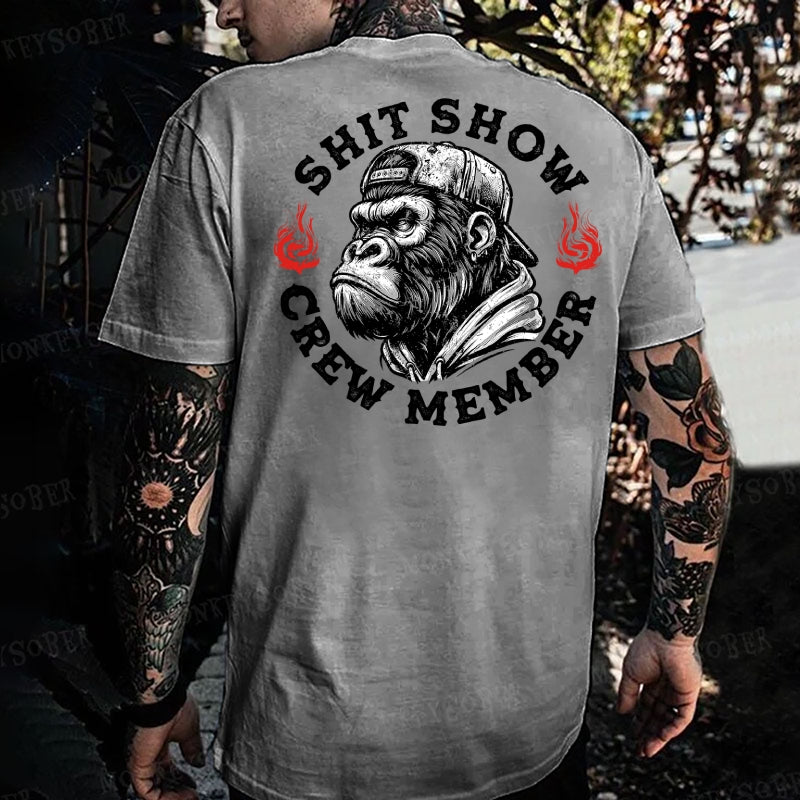 Shit Show Crew Member Monkey T-shirt