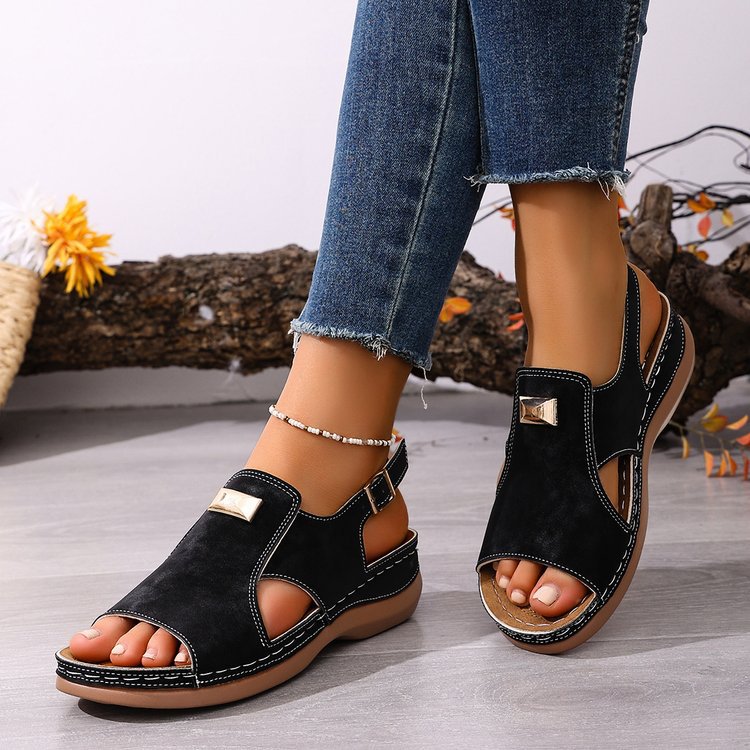 Comfort Support  Wedge Sandals for Women – Comfortable Non-Slip Walking Shoes