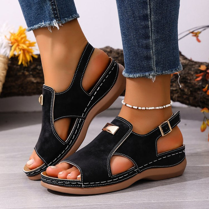 Women's Comfort Support Wedge Sandals – Lightweight Summer Orthopedic Walking Sandals