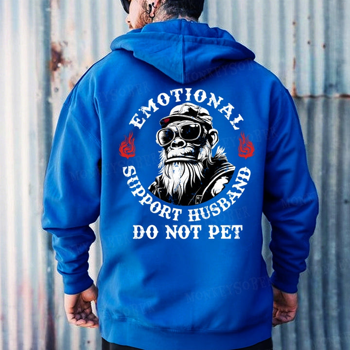 Emotional Support Husband Do Not Pet Hoodies