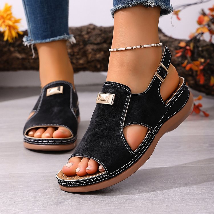 Women's Comfort Support Wedge Sandals – Lightweight Summer Orthopedic Walking Sandals