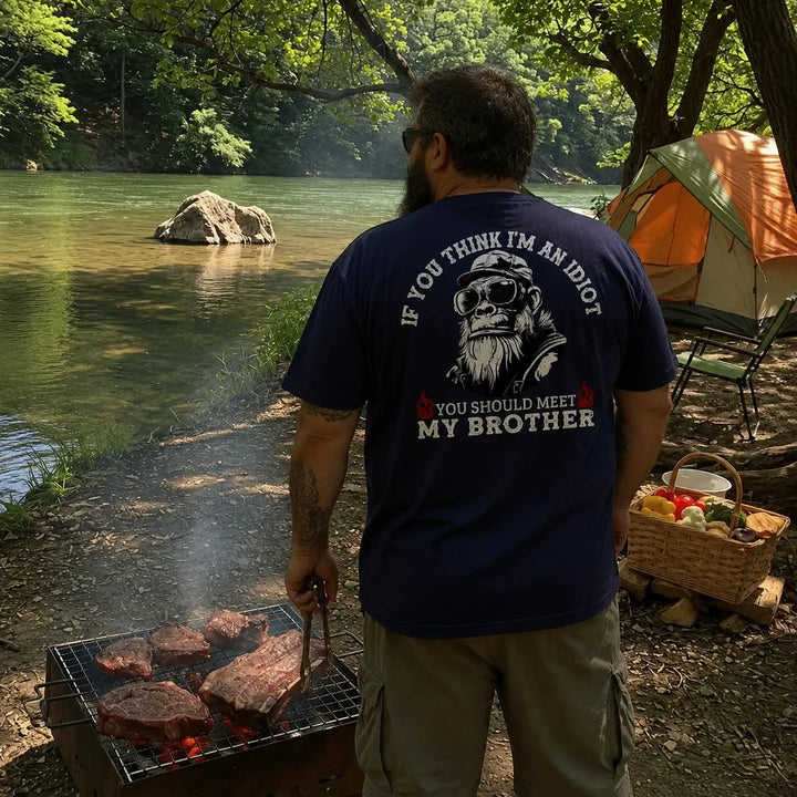 If You Think I'm An Idiot, You Should Meet My Brother Monkey T-shirt
