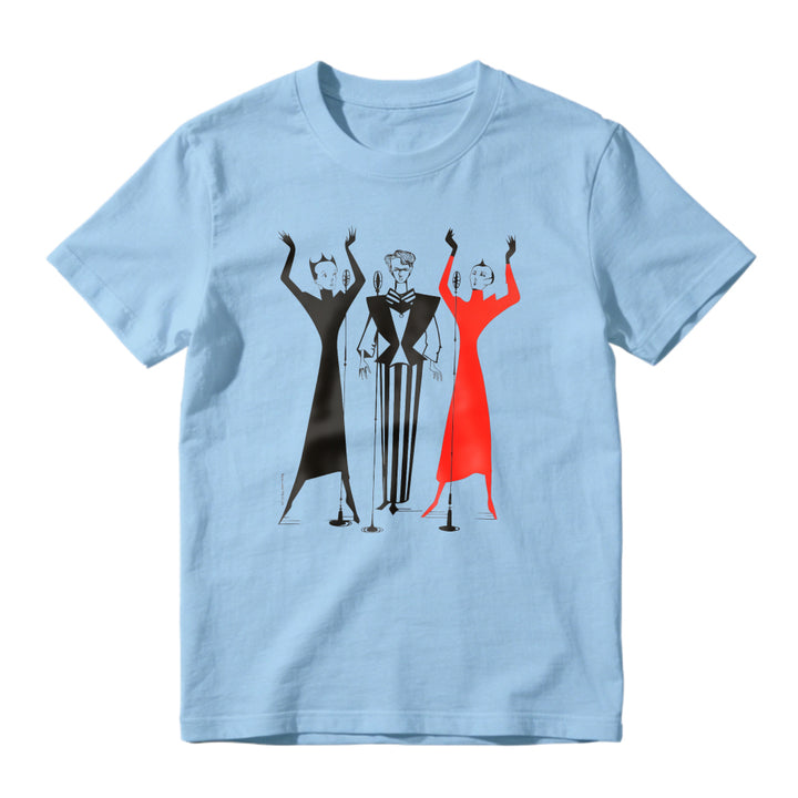 Retro Three Vocal Singers Graphic T-Shirt Vintage Choir Microphone Art Music Lover Short Sleeve Tee