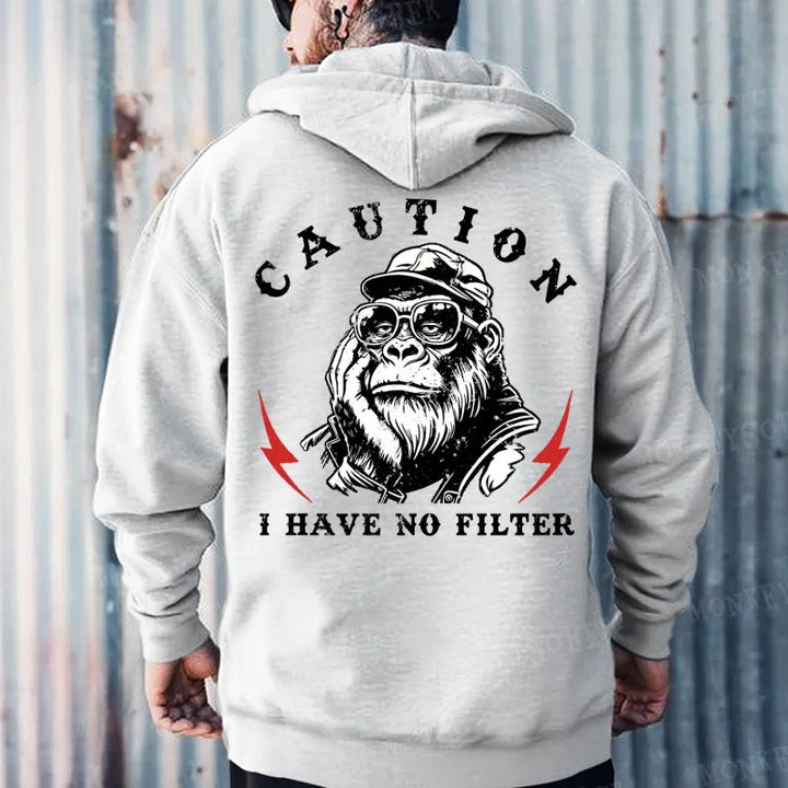 Caution I Have No Filter  Hoodies