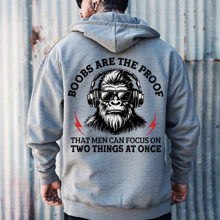 Boobs Are The Proof That Men Can Focus On Two Things At Once Hoodies