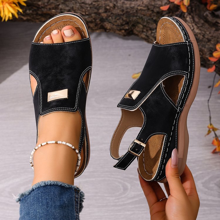 Women's Comfort Support Wedge Sandals – Lightweight Summer Orthopedic Walking Sandals