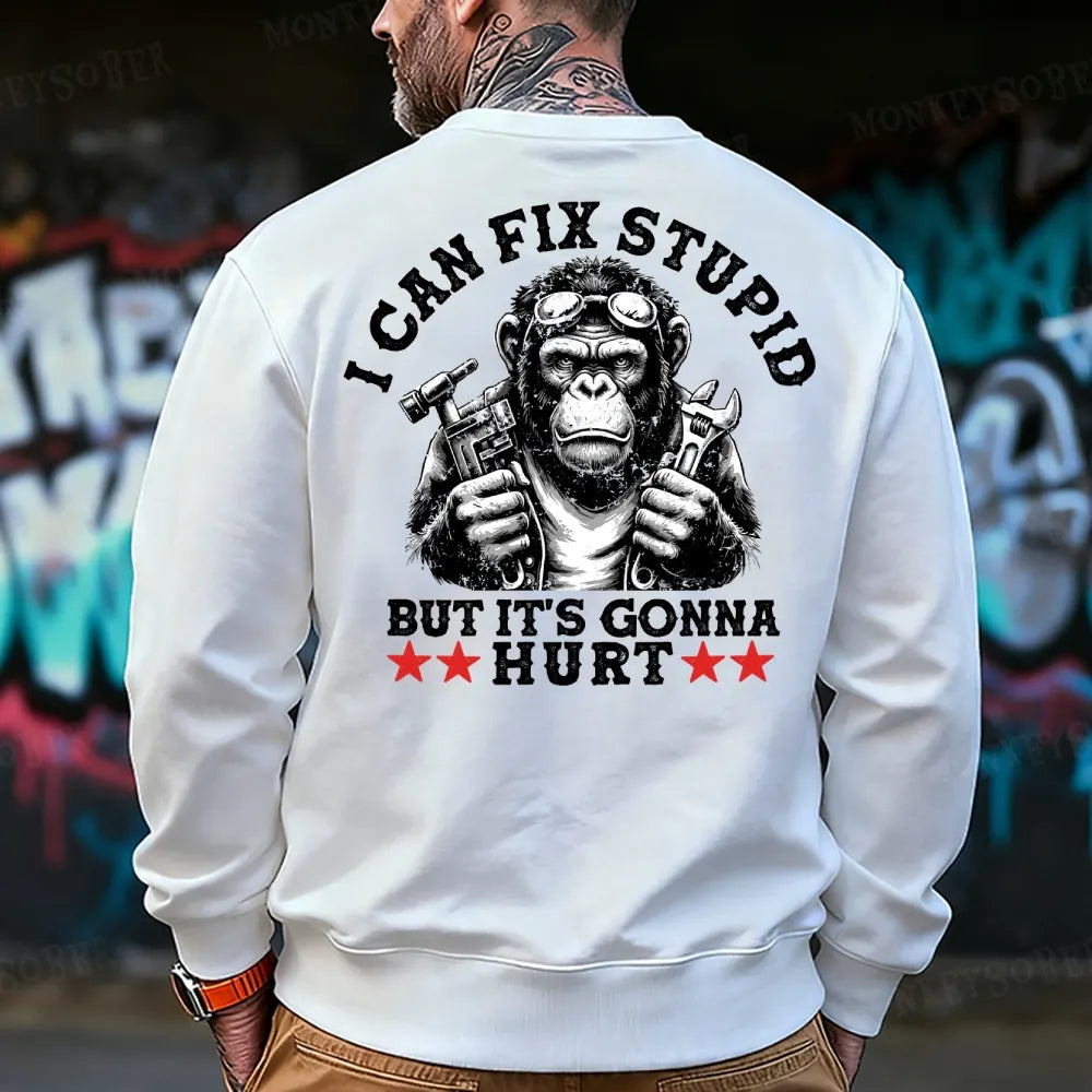 I Can Fix Stupid But It's Gonna Hurt Sweatshirt