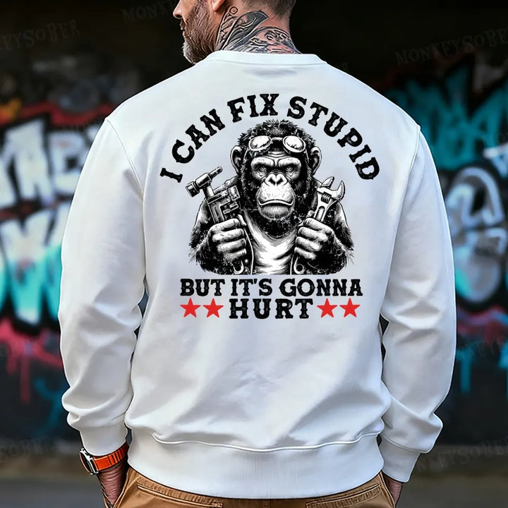 I Can Fix Stupid But It's Gonna Hurt Sweatshirt