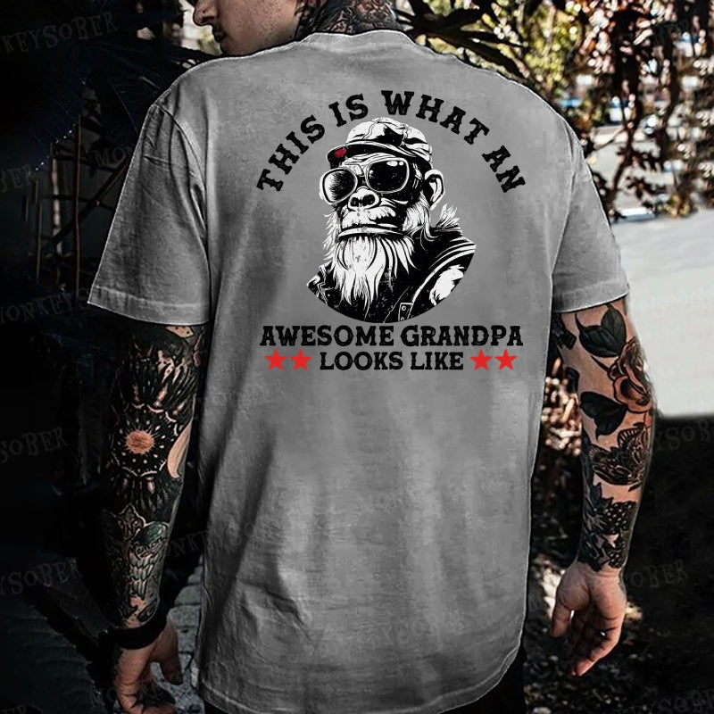 This Is What An Amazing Grandpa Looks Like  Monkey T-shirt
