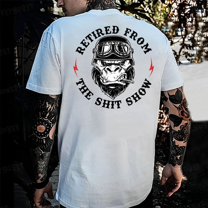 Retired from the Shit Show Monkey T-shirt