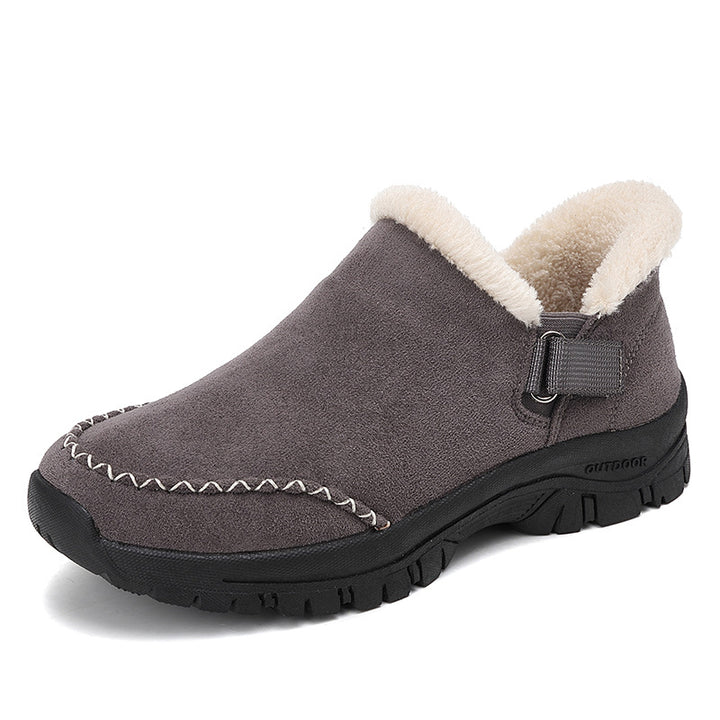 Women's Lightweight Hiking Boots – Wide-Width Comfort Boots with Non-Slip Sole for Fall & Winter