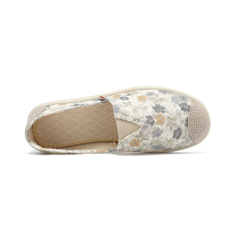 Breathable Floral Walking Shoes – Soft & Comfortable Everyday Flats