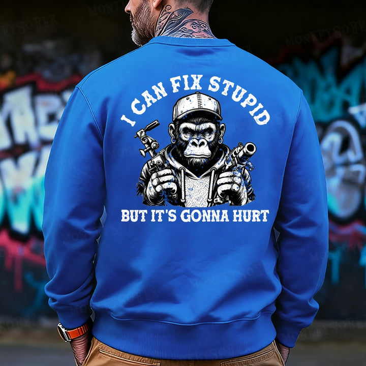 I Can Fix Stupid But It's Gonna Hurt Sweatshirt