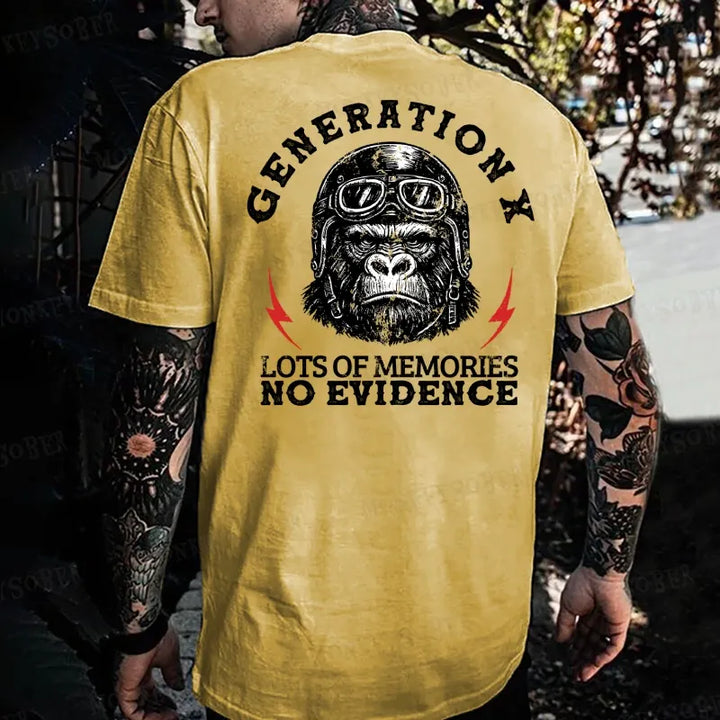 Generation X  Raised On Hose Water And Neglect  Monkey T-shirt