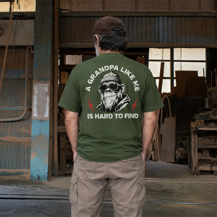 A Grandpa Like Me Is Hard To Find Monkey T-shirt