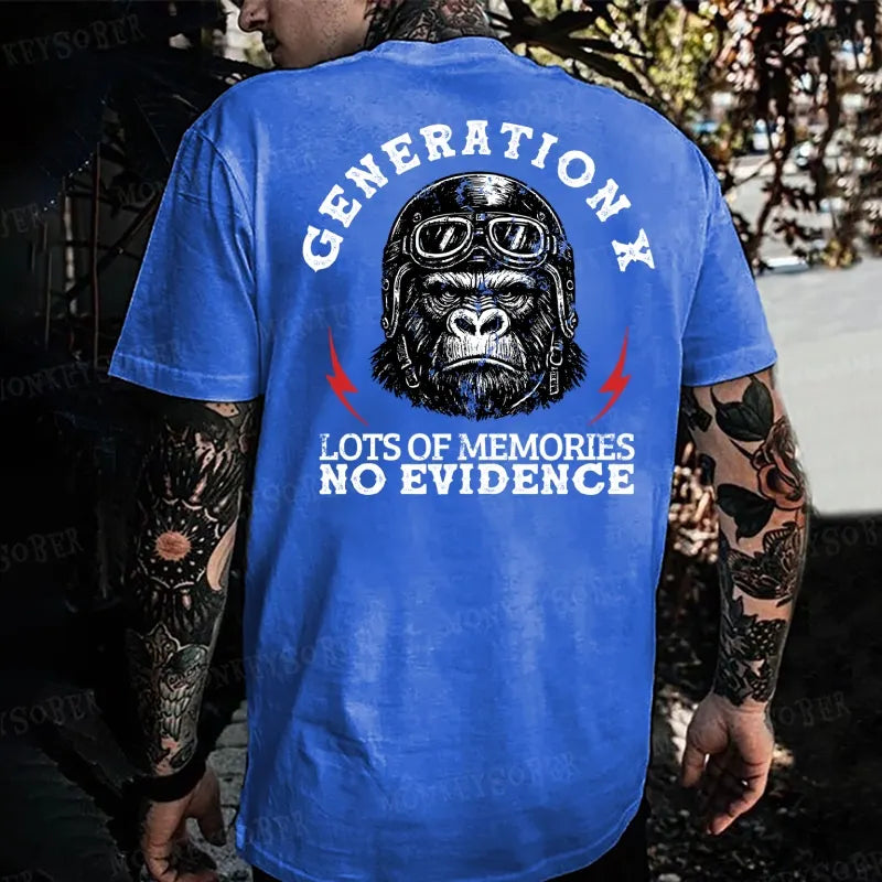 Generation X  Raised On Hose Water And Neglect  Monkey T-shirt