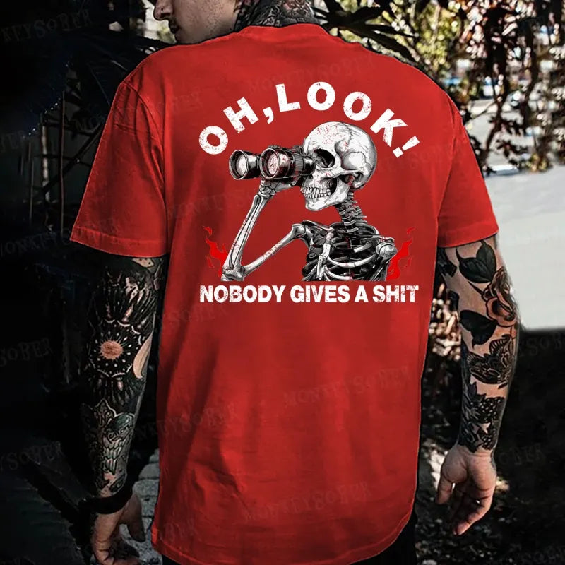 Oh, Look! Nobody Gives A Shit  Monkey T-shirt