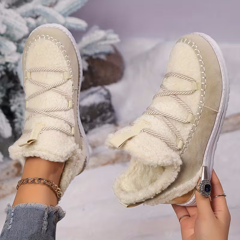 Women's Winter Comfort Snow Boots– Soft Plush-Lined Snow Boots with a Comfortable Insole