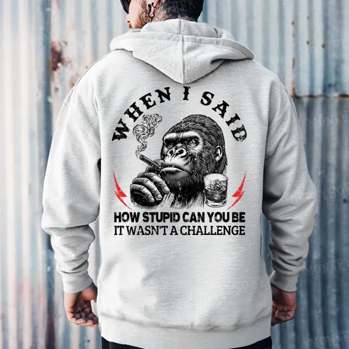 When I Said How Stupid Can You Be It Wasn't A Challenge Hoodies