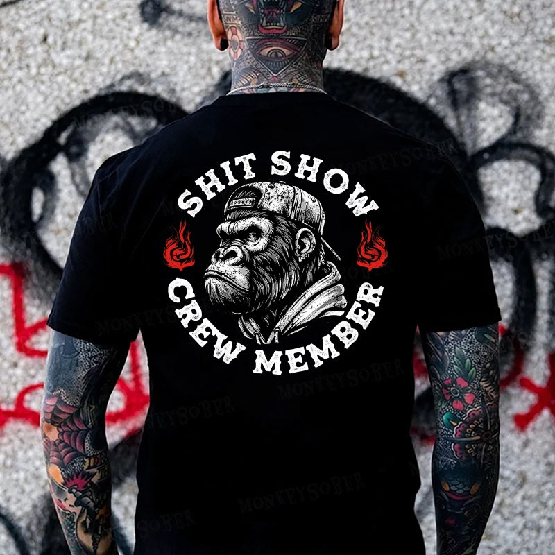 Shit Show Crew Member Monkey T-shirt