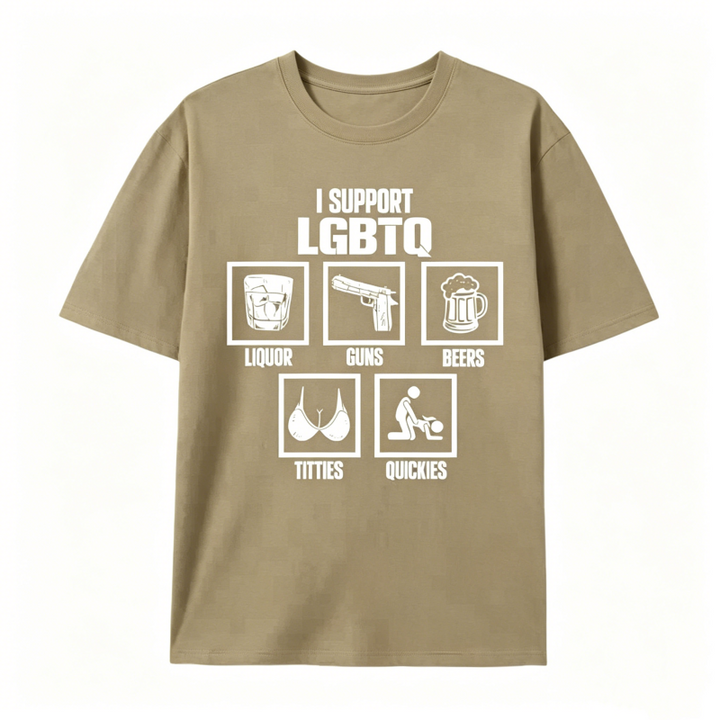 I Support LGBTQ Funny T-Shirt