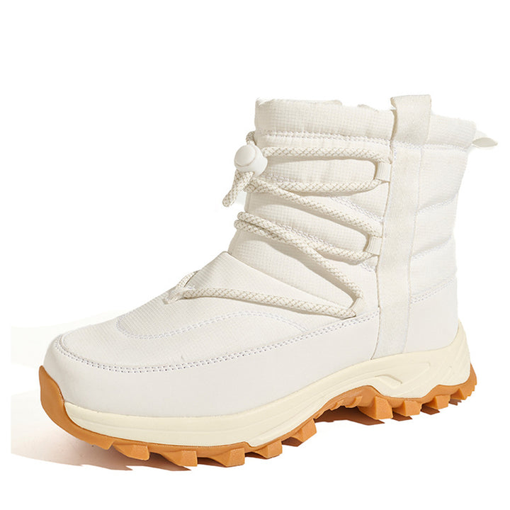 Women's  Winter Waterproof Snow Boots – Thick Warm Lining, Tall Fit & Non-Slip Studded Sole
