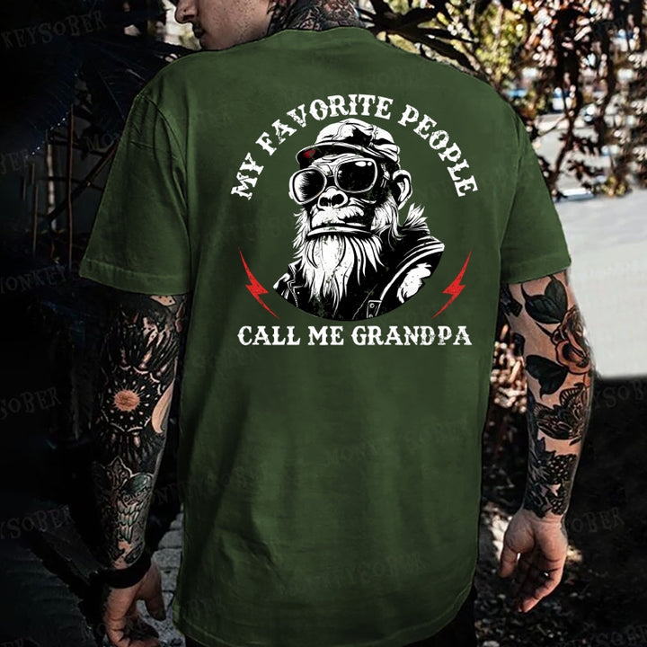 My Favorite People Call Me Grandpa Monkey T-shirt