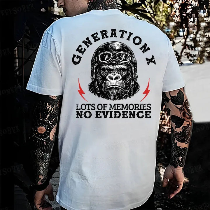 Generation X  Raised On Hose Water And Neglect  Monkey T-shirt
