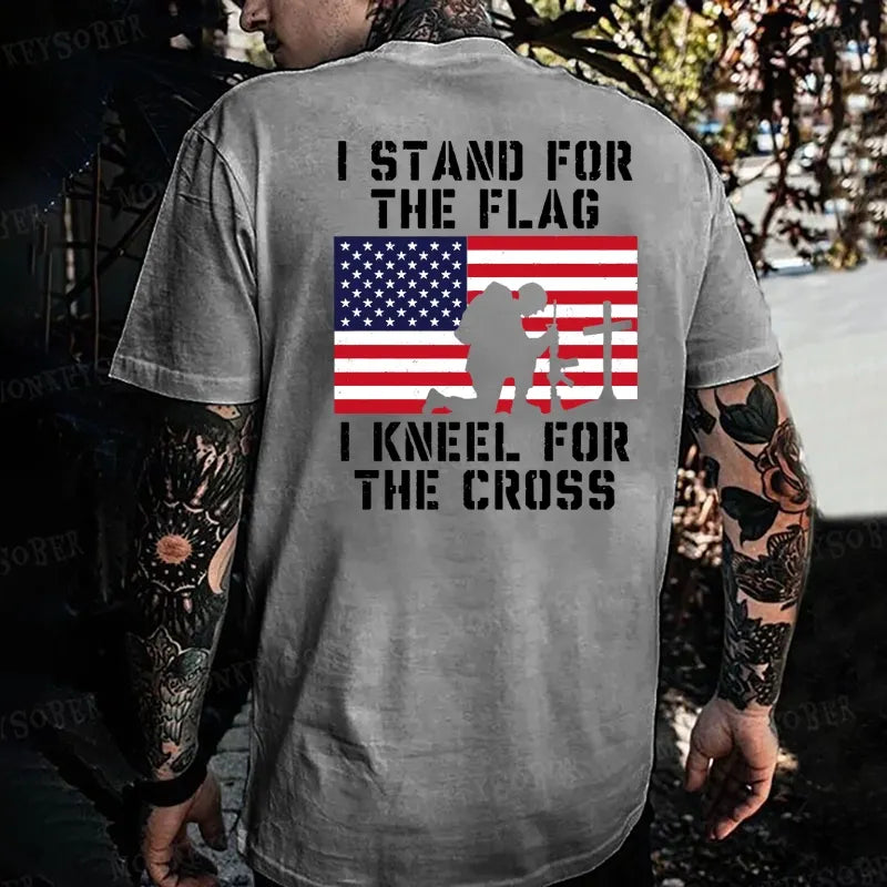 Stand For The Flag Kneel For The Cross Monkey T-shirt