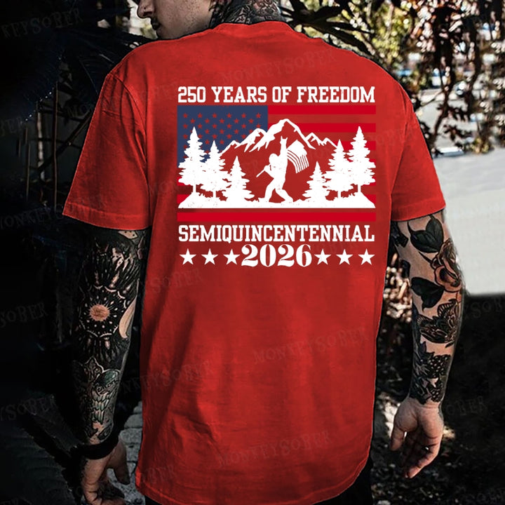 250 Years Of Freedom Semiquincentennial Monkey T-shirt