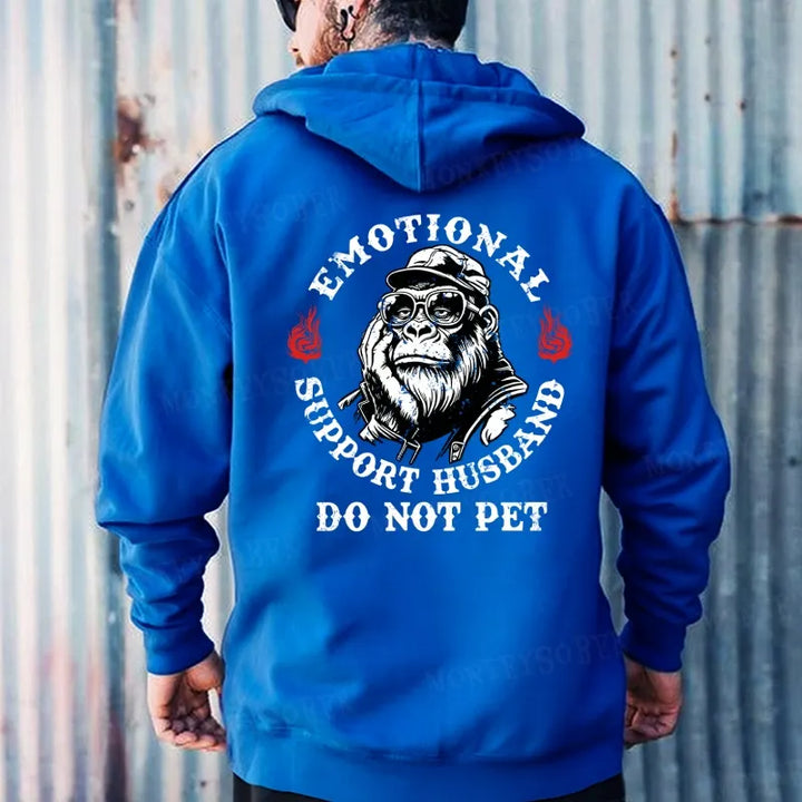 Emotional Support Husband Do Not Pet Hoodies