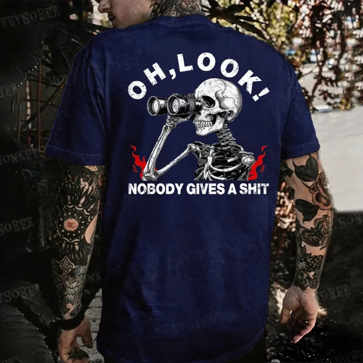 Oh, Look! Nobody Gives A Shit  Monkey T-shirt