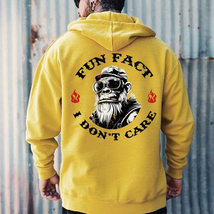 Fun Fact I don't Care Funny Hoodies
