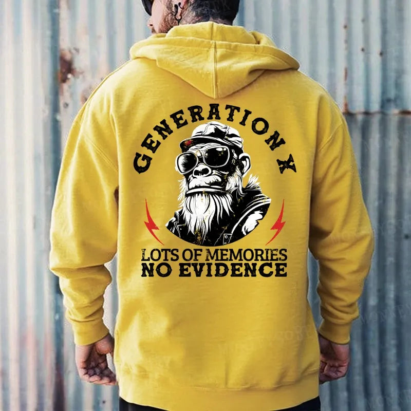 Generation X Lots Of Memories No Evidence Hoodies