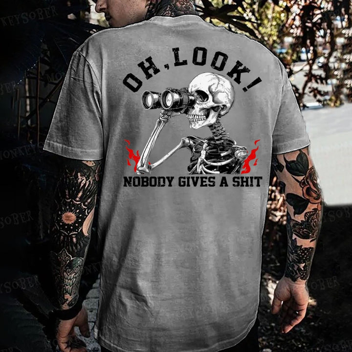 Oh , Look ! Nobody Gives A Shit Monkey T-shirt