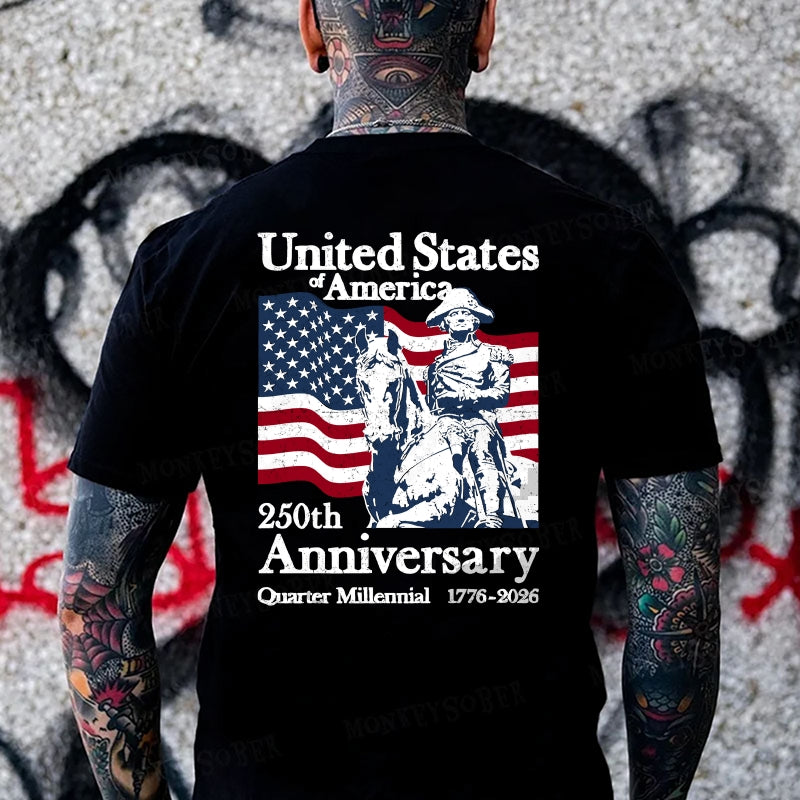 United States 250th Anniversary Quarter Millennial 1776-2026 T-shirt