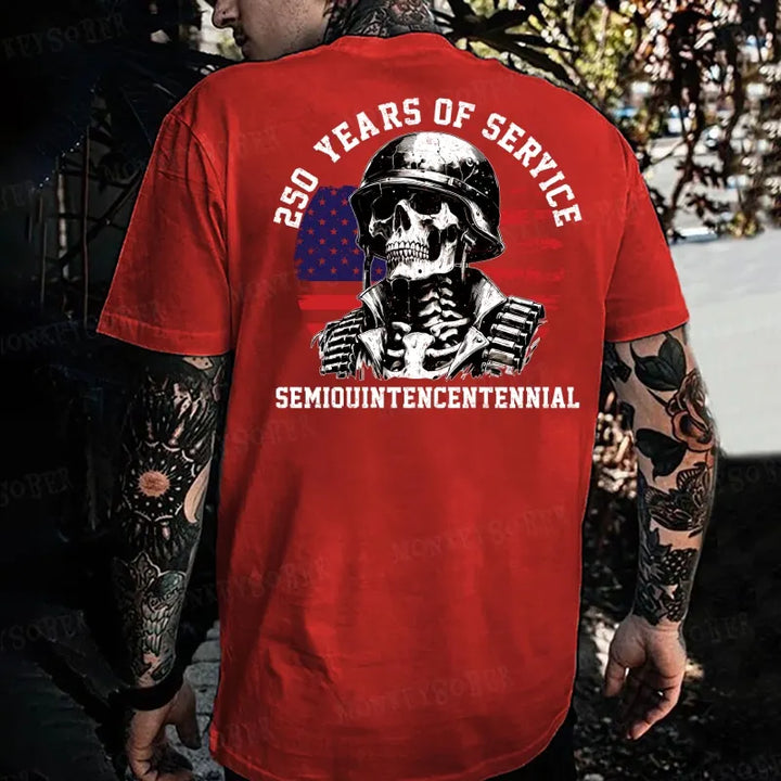 250 YEARS OF SERVICE SEMIOUINTENCENTENNIAL Monkey T-shirt