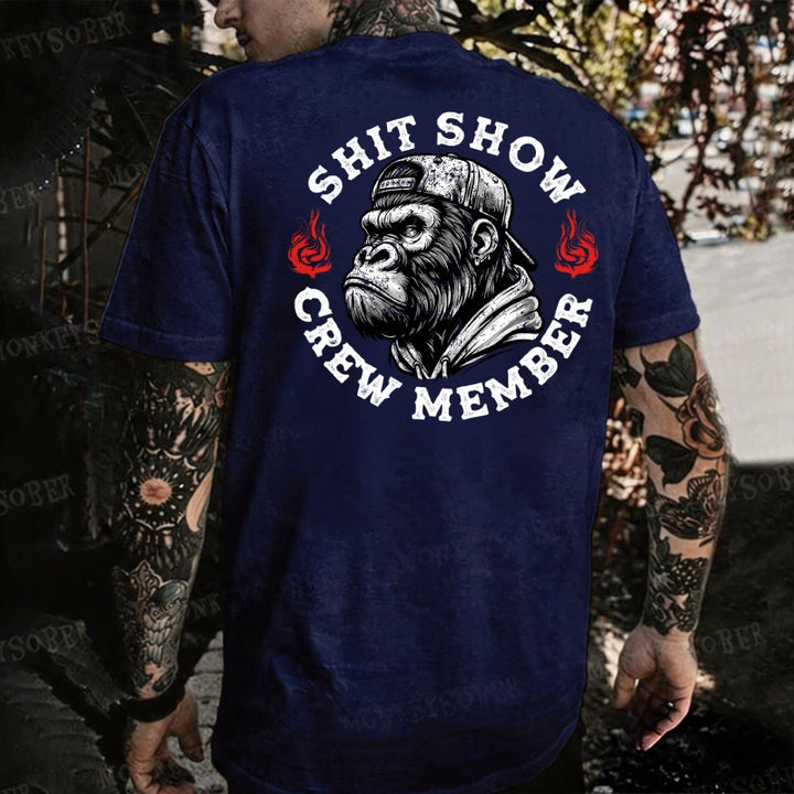 Shit Show Crew Member Monkey T-shirt