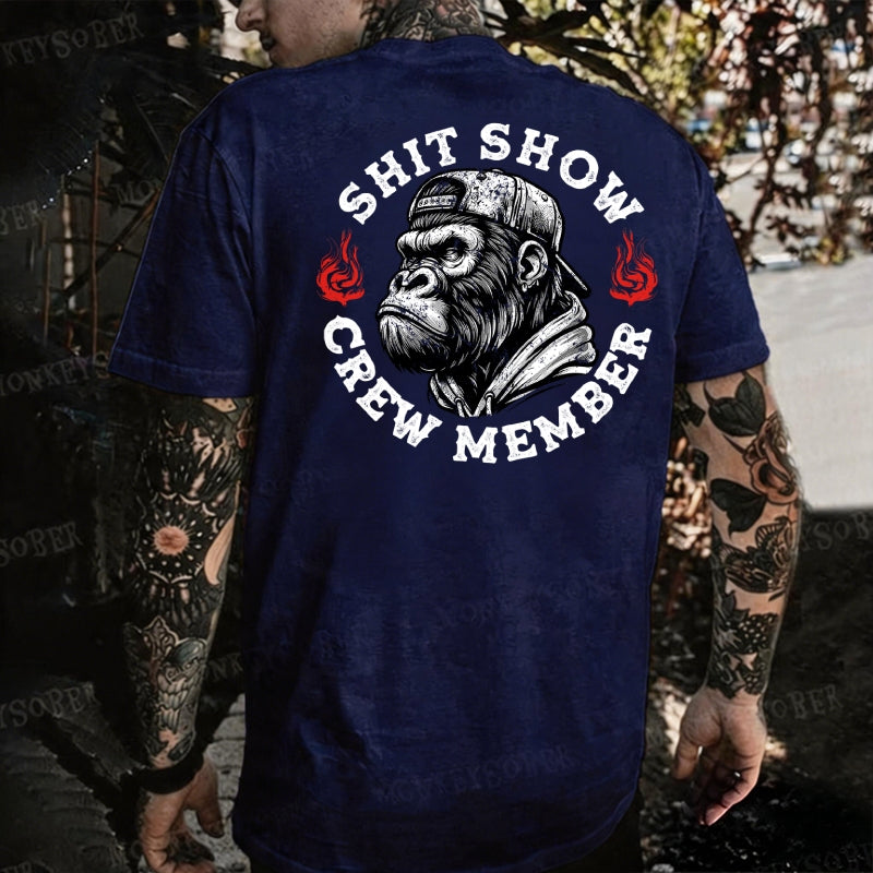 Shit Show Crew Member Monkey T-shirt