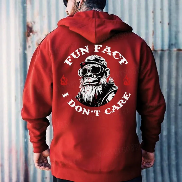 Fun Fact I don't Care Funny Hoodies