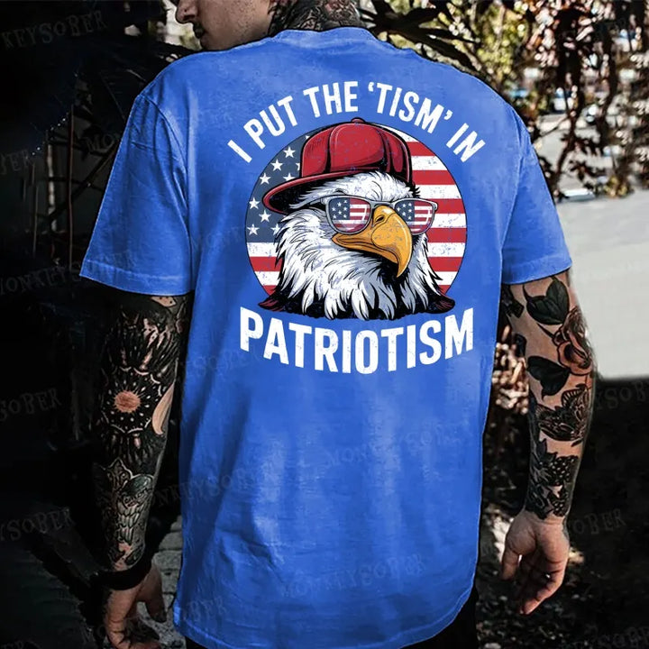 I Put The Tism In Patriotism Monkey T-shirt