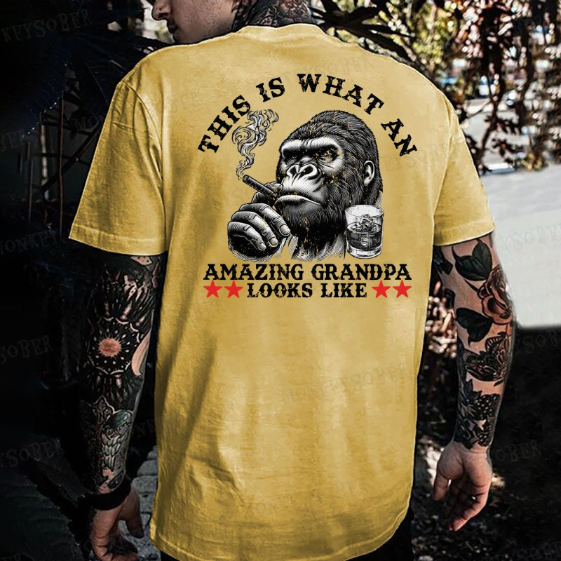 This Is What An Amazing Grandpa Looks Like Monkey T-shirt
