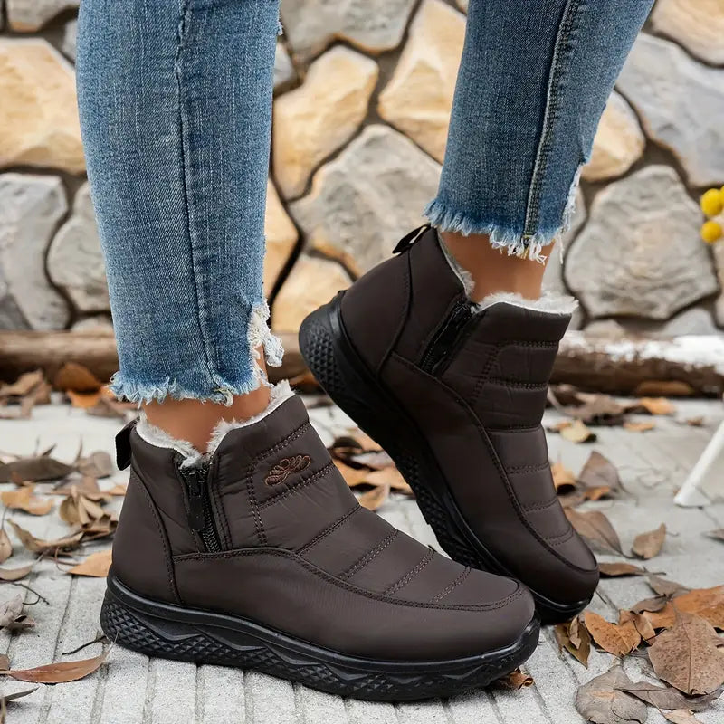Women's Waterproof Winter Boots – Thick Warm Lining, Anti-Skid Sole | Perfect Snow Boots for Women