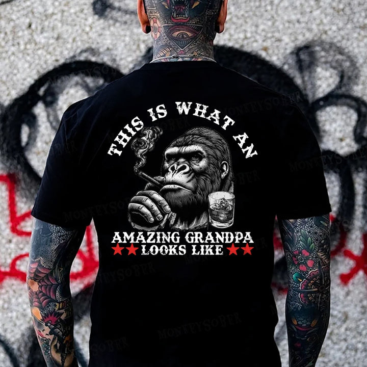 This Is What An Amazing Grandpa Looks Like Monkey T-shirt