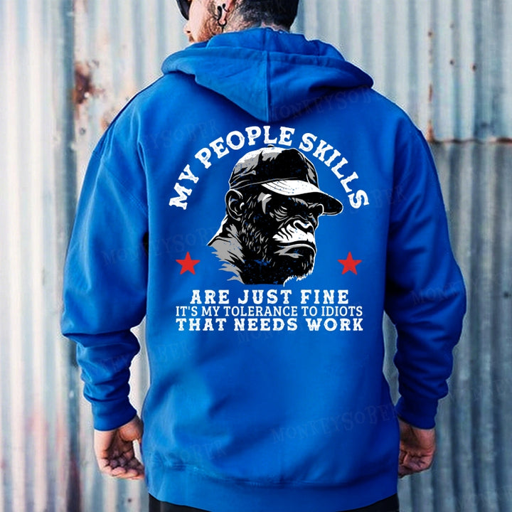 My People Skills Are Just Fine It's My Tolerance To Idiots That Needs Work Hoodies