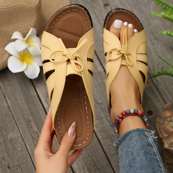 Women's Comfort Bowtie Slide Sandals