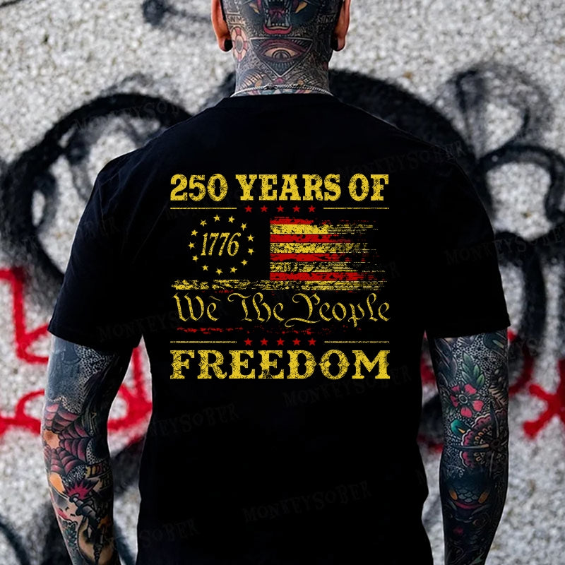 250 Years Of Freedom We The People1776-2026  Monkey T-shirt