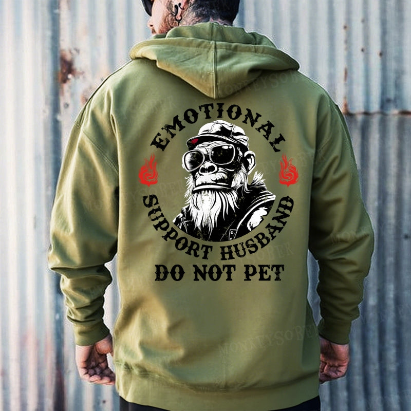 Emotional Support Husband Do Not Pet Hoodies