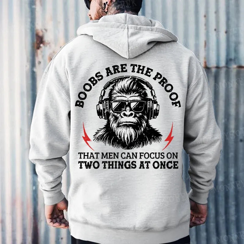 Boobs Are The Proof That Men Can Focus On Two Things At Once Hoodies