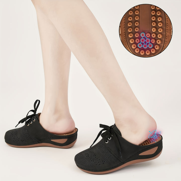 Women's Hollow Wedge Mules